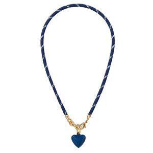 Roxanne Assoulin The Happy Cord Charm Necklace Navy/Navy
